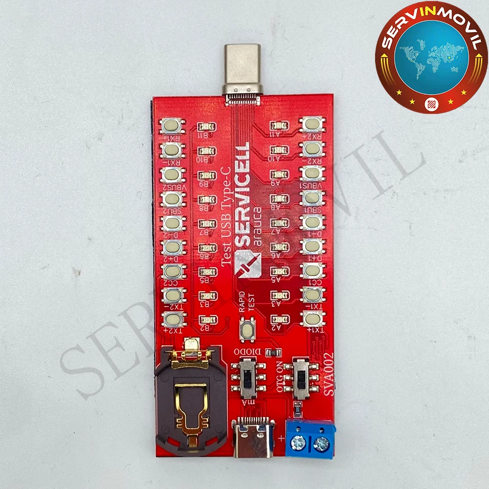 Aracua-herramienta de diagnóstico LED integrada continua, herramienta de prueba de acoplamiento tipo C para iPhone avanzado y dispositivos Android de alta gama