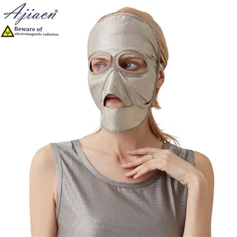 Recommend anti-radiation mulberry silk lining face mask Protecting facial health electromagnetic radiation shielding face mask