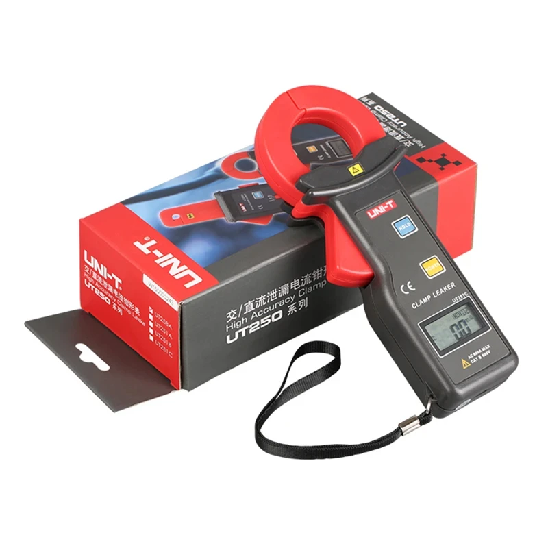 UNI-T Lekstroom Klemmeter Ut251 Auto Range Huidige Lektester Met Digitale Hold Piekwaarde Gegevensopslag Ut251a Ut251c