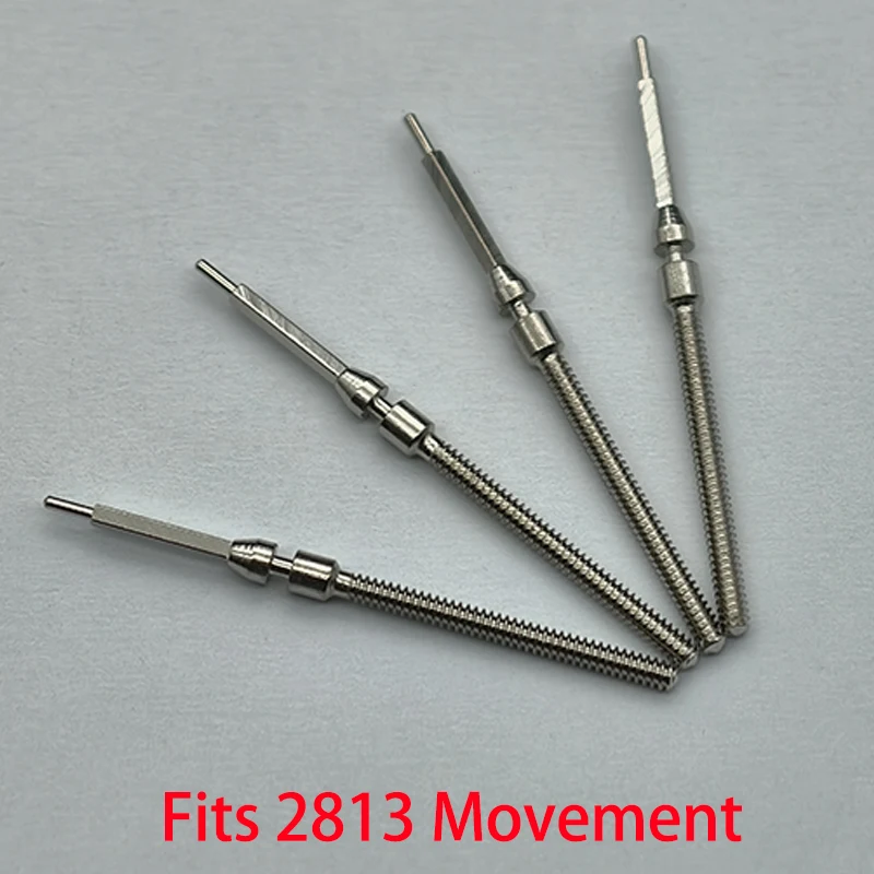 2PCS/4PCS 2813 스테인리스 스틸 크라운 무브먼트 크라운 스템 2813 자동 기계식 무브먼트 스템 교체 부품