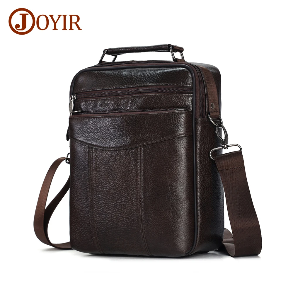 JOYIR Genuine Leather Men\'s Bag Messenger Crossbody Sling Chest Bag Pack for Male Casual Shoulder Crossbody Bags Satchel Bags