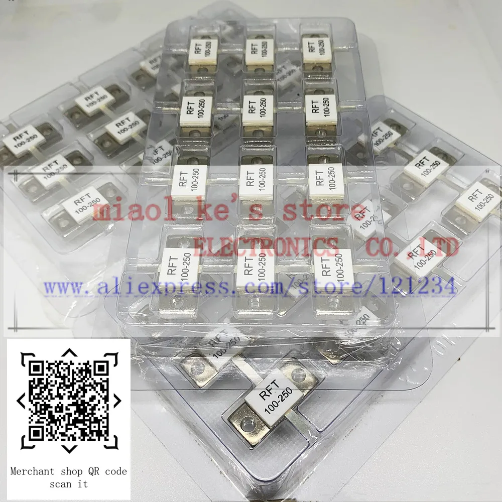 100%New: RFT100-250 100-250 - flange type double lead 100 ohm 250W high power Microwave RF resistance RF TERMINATION FREQUENCY