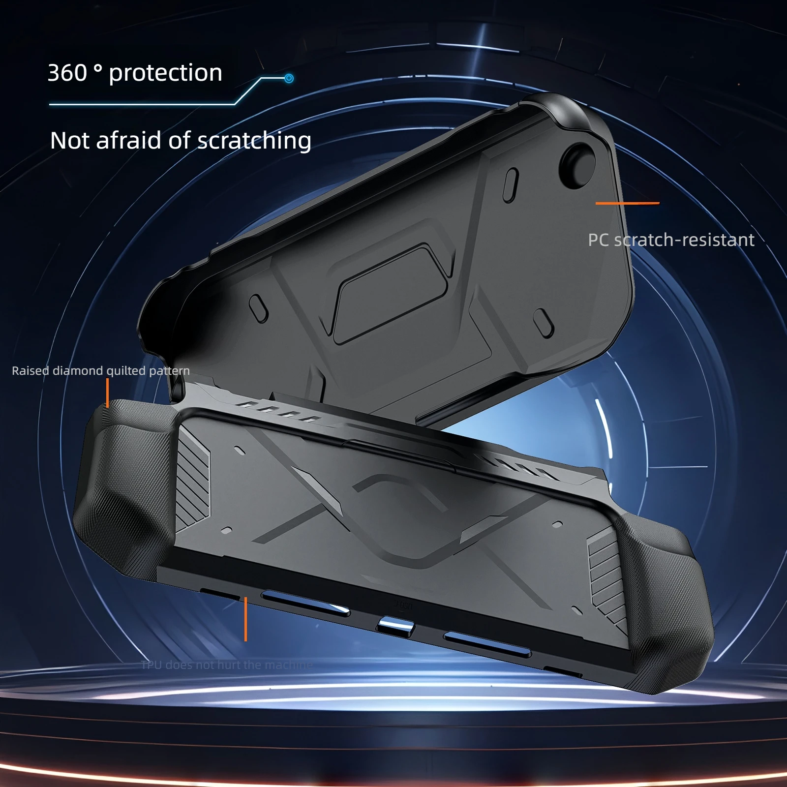 for Nintendo Switch 2 Case 2025 TPU PC 2 in1 Cover Protector Anti-Scratch Shock-Absorption Ergonomic Grip Design Easy to Install