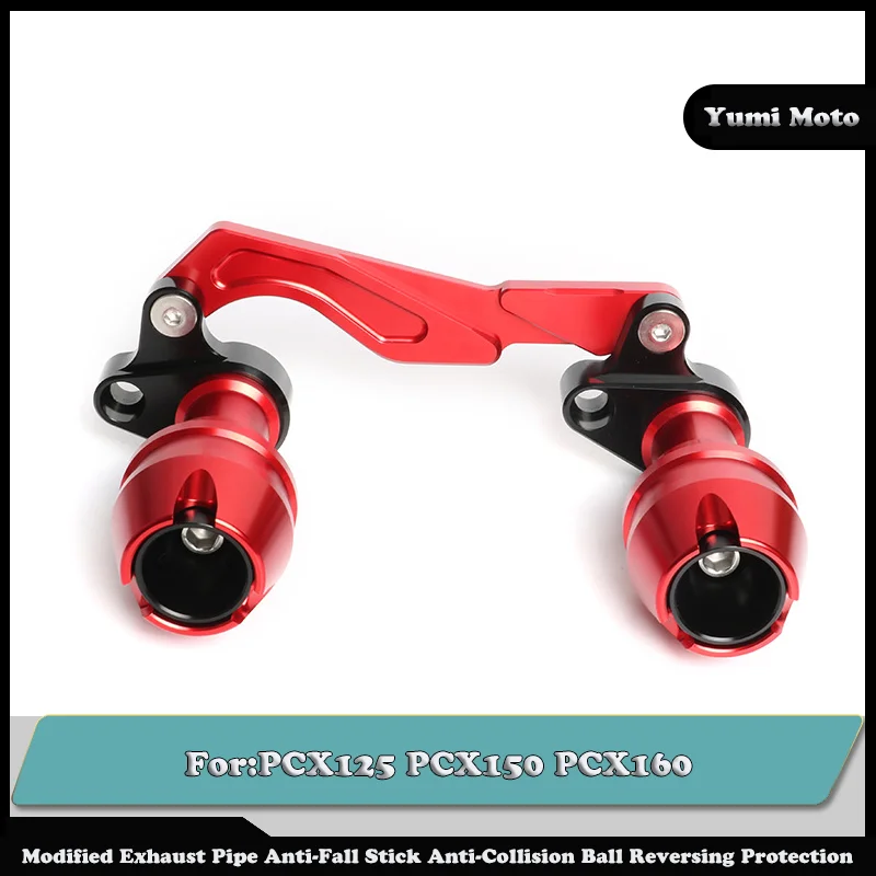 

Modified Exhaust Pipe Anti-Fall Stick Anti-Collision Ball Reversing Protection For HONDA PCX125 PCX150 PCX160