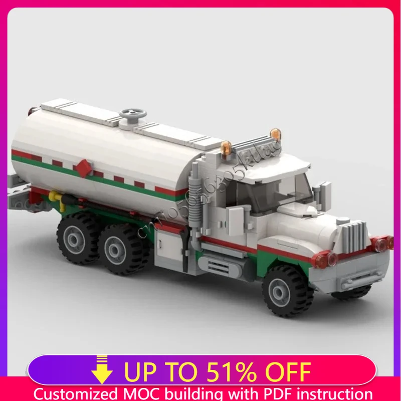 

НОВЫЙ 361 шт. MOC City Engineering Octan модель топливного грузовика DIY творческие идеи технология детская игрушка в сборе головоломка подарок на день рождения