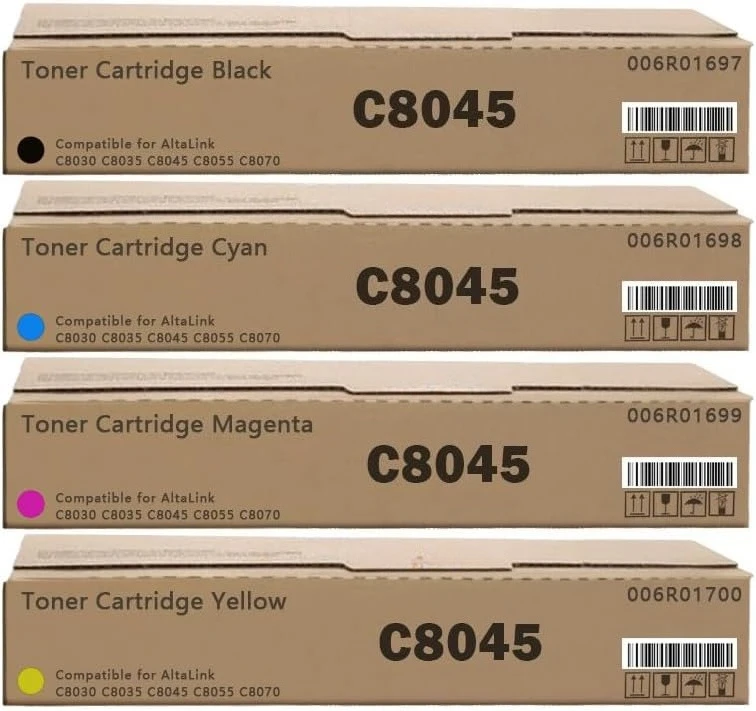 

Замена картриджа с тонером AltaLink C8030 C8035 C8045 C8055 C8070 006R01697 006R01698 006R01699 006R01700, использование тонера для Xerox