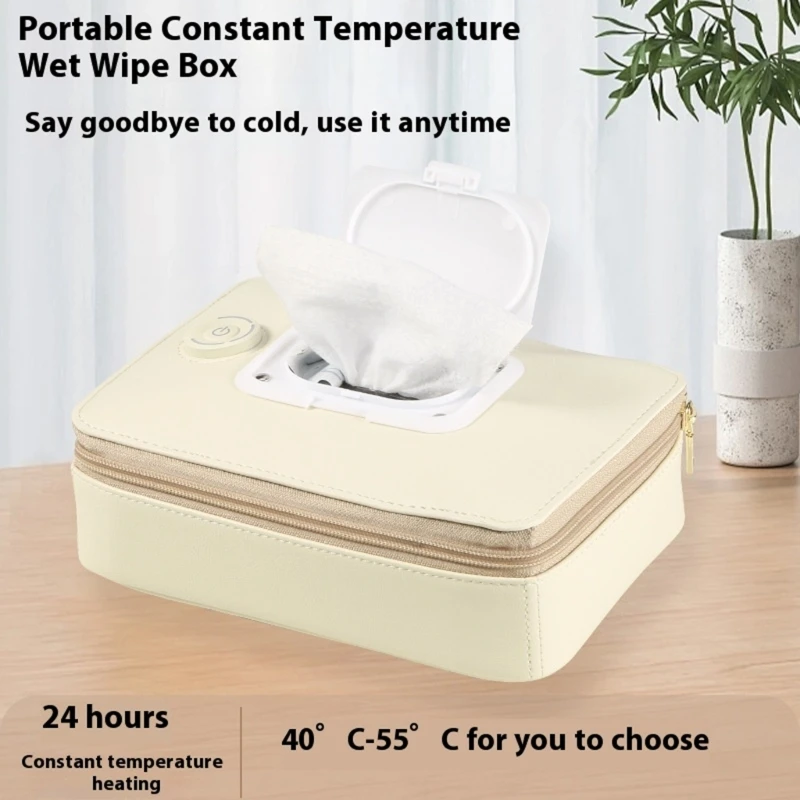 J15U Adjustable 3 Temp Baby Wet Wipes Warmer for Sensitive Skin with Quick Heating Functionality Large Capacity