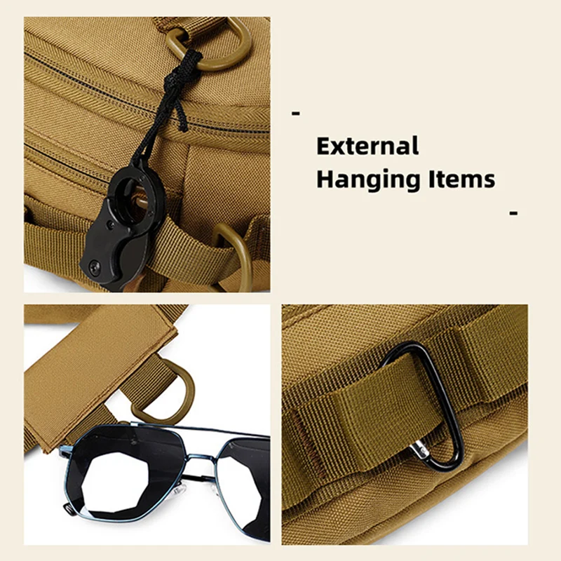 Men\'s Waist Bag Sports Shoulder Bags Outdoor MOLLE Backpack for Male Camping Hiking Fishing Climbing Travel Sling Chest Bags