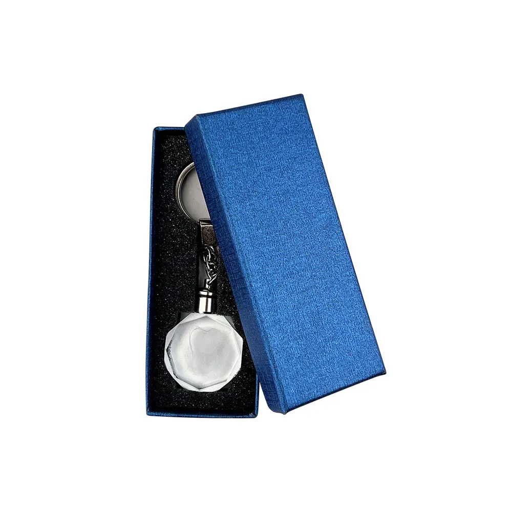 1pc Crystal Luminous Keychain LED Colorful Tooth Shape Key Chain Light Craft Personalized Keyring Dentistry Accessories For Keys