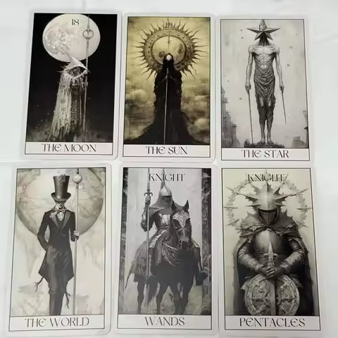 Horror Tarot Cards Wait 78 Tarots Board games Leisure Entertainment Family Gatherings Gothic Tarot Deck