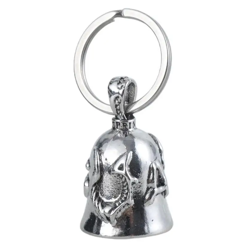 Riders Companion Stainless Steel Bells, Motorbike Keychain Accessories for Road Blessings Peace Good Luck and Safe Rides