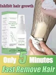 Hair Removal Spray for Men And Women Painless Hair Removal in Just 8min for Chest, Hand, Leg, Underarm and Intimate Area