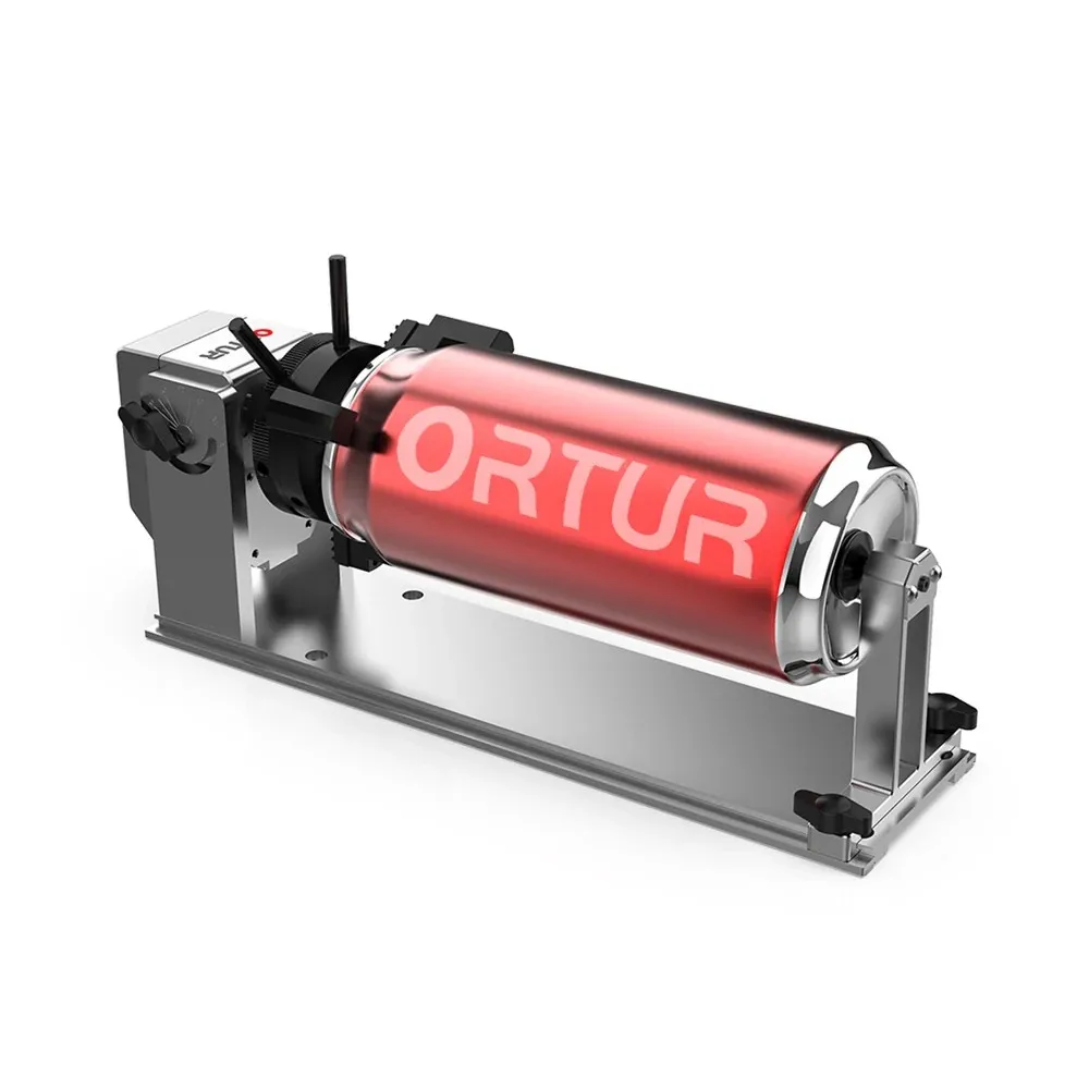 

ORTUR YRC1.0 Y-Axis Rotary Chuck Adjustable Elevation 360 Degrees Engraving Roller for Round Rings Balls Cups Bottles Tumbler