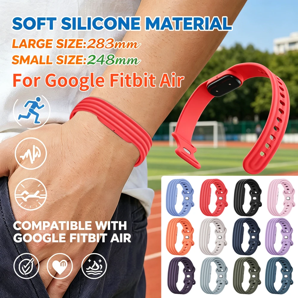 Adjustable Buckle Replacement Straps For Google for Fitbit Air Waterproof & Sweatproof Multi-Purpose for Fitness Hiking Running