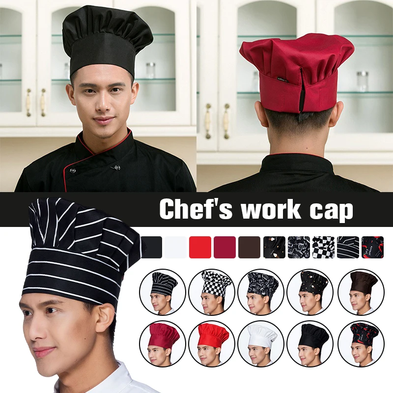 Professional Chef หมวกร้านอาหารห้องครัวทำอาหารหมวกโรงแรมคาเฟ่ Waiter หมวกทำอาหาร BBQ หมวก Catering Services อุปกรณ์เสริม