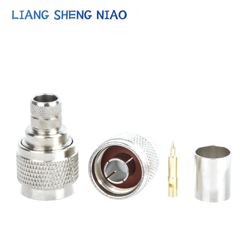 Conector RF L16-J-7 N-C-J-7 N crimpagem de cabeça macho 50-7/LMR400 e outros cabos