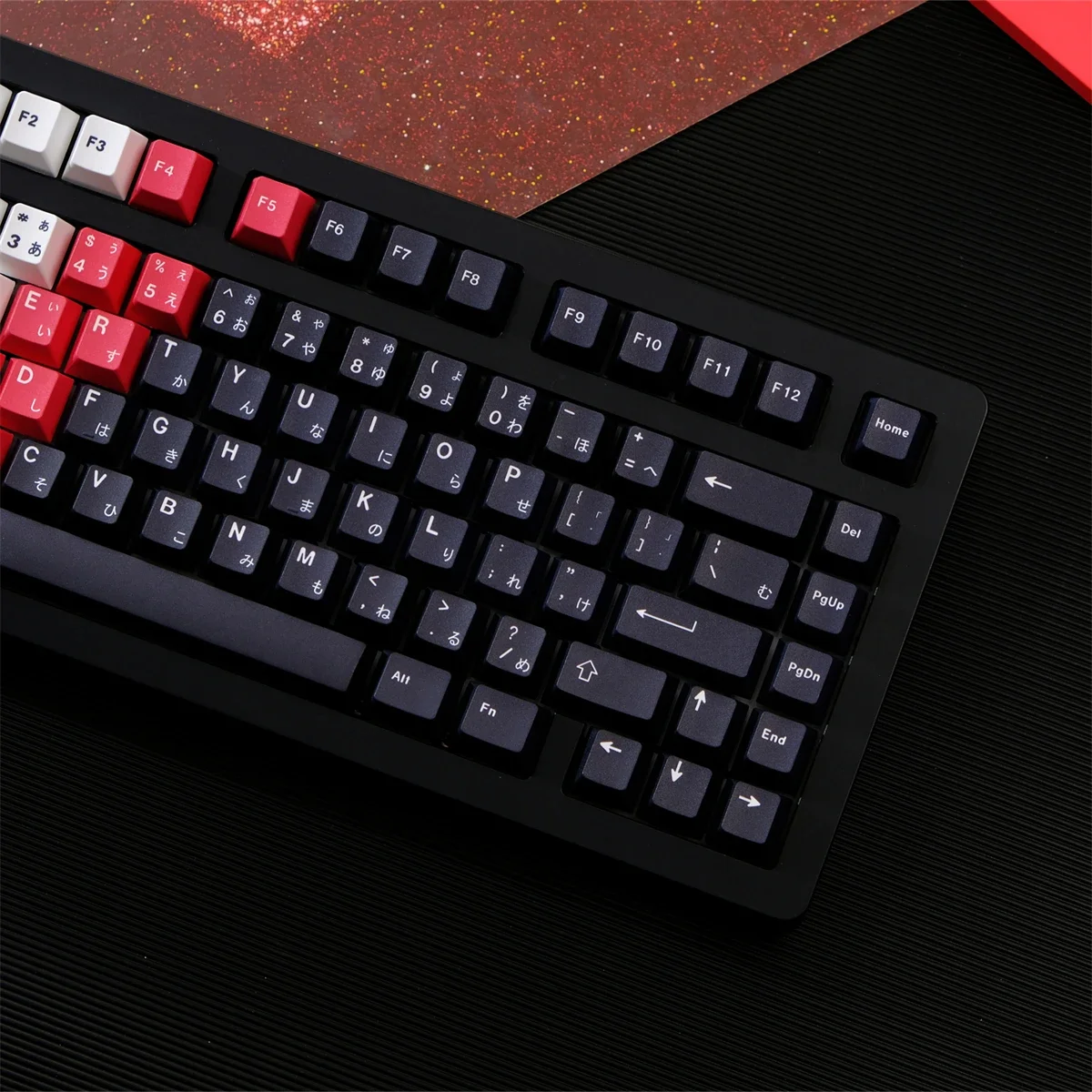 Imagem -04 - Pbt Material Samurai Keycaps Gradiente Cor Dye Sublimation Cherry Perfil Keycap para Switches mx Gaming Teclado Mecânico