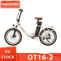 ONESPORT OT16-2 Electric Bike 20*3.0 inch Tires 250W High-speed Motor E-Bike 48V 15Ah Battery Bike 25km/h Max Speed Disc Brakes