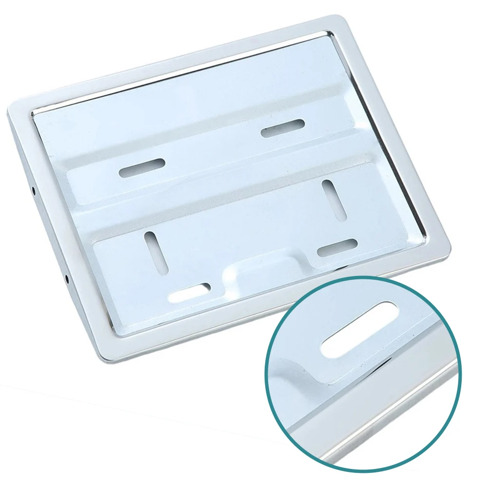 Custom Plate Frame Stainless Steel Holder Stainless Steel Material Easy Installation Discoloration Resistant Legal Compliance