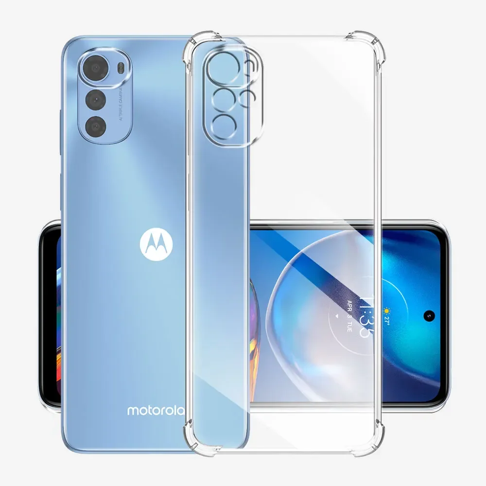 Противоударный чехол для Motorola Moto E32, мягкий силиконовый прозрачный чехол для Moto E32, Прозрачный чехол для MotoE32 E 32, чехол, оболочка
