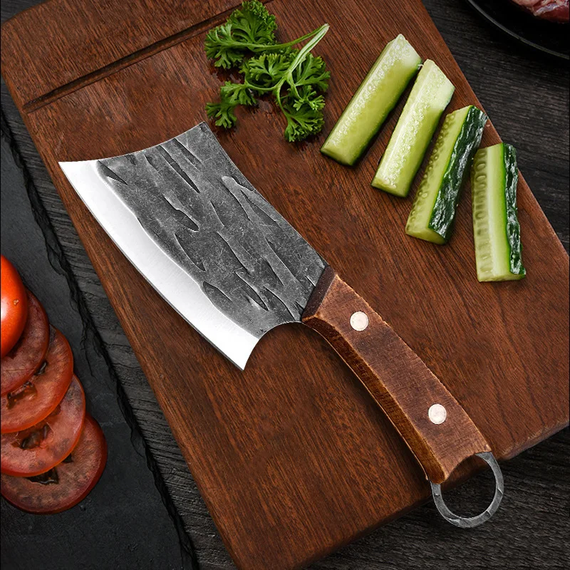 Kitchen Chef Boning Knife Handmade Stainless Steel Fishing Knife Sharp Meat Cleaver Butcher Knife Slicing Slaughter Knives Tool