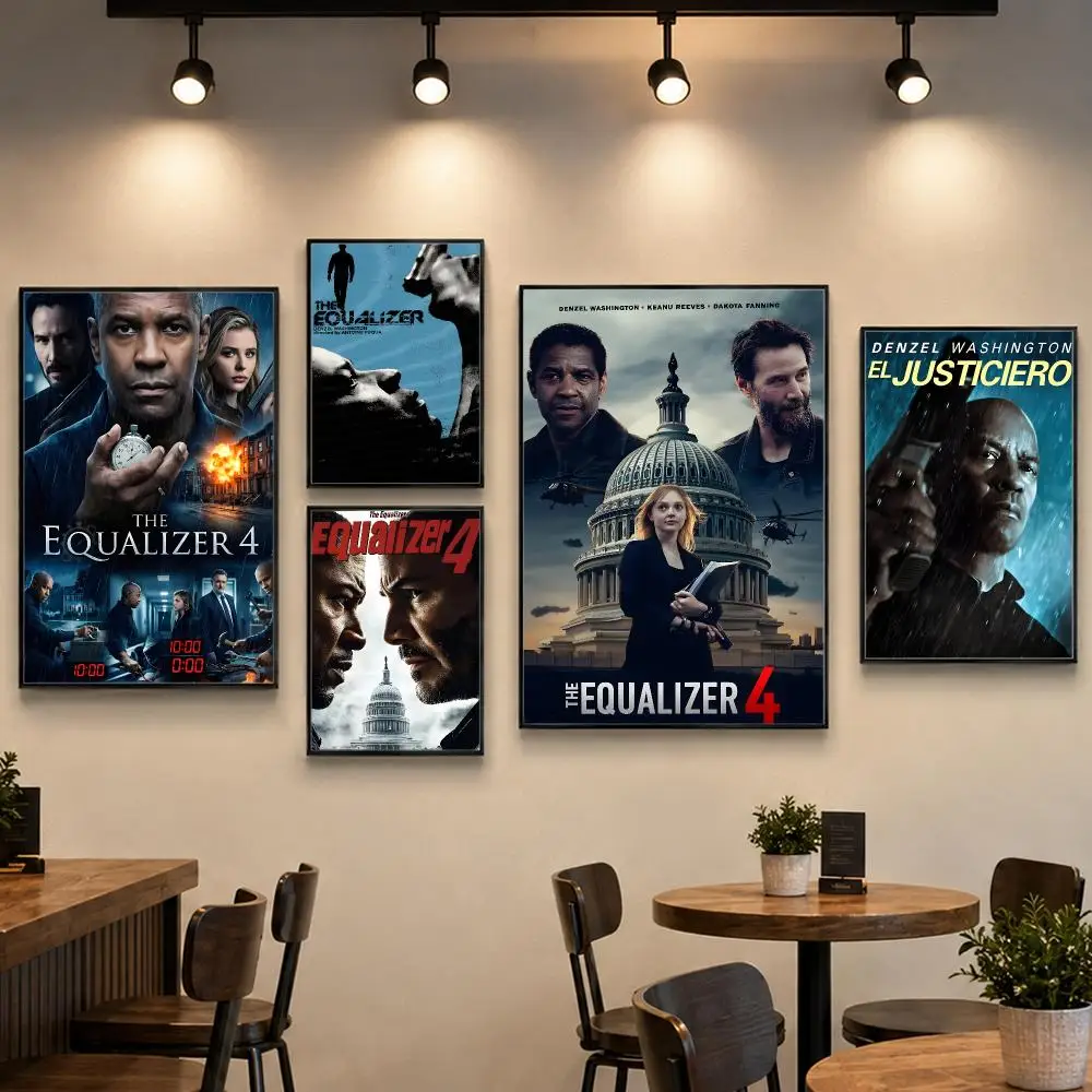 Action Movie The Equalizer Poster PP Paper Wall Art for Living Rooms Bars Cafes Stylish Home Decor Gift
