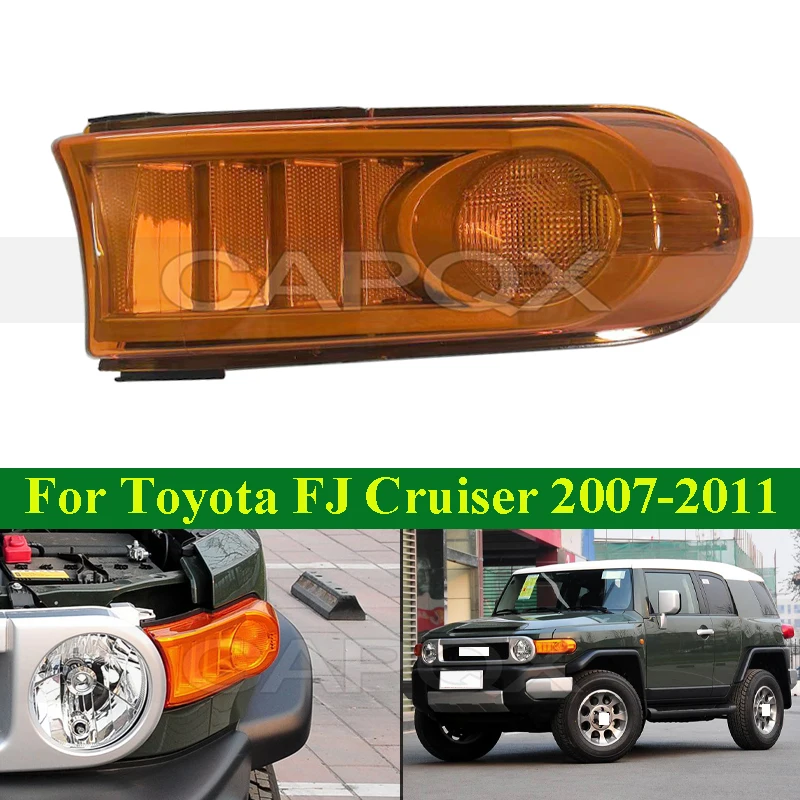 

CAPQX Front Bumper Corner Light Lamp For Toyota FJ Cruiser 2007-2011 Front Turn Signal Light Side Corner Light Lamp