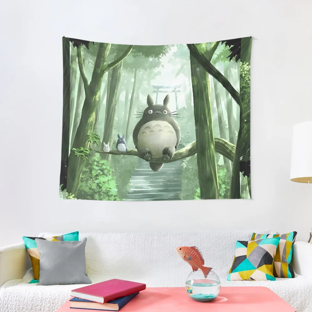 

kawaii & Cute art monster hanging -%[ghiblis]%- flying away japan film Tapestry Wall Decoration Wall Coverings Tapestry