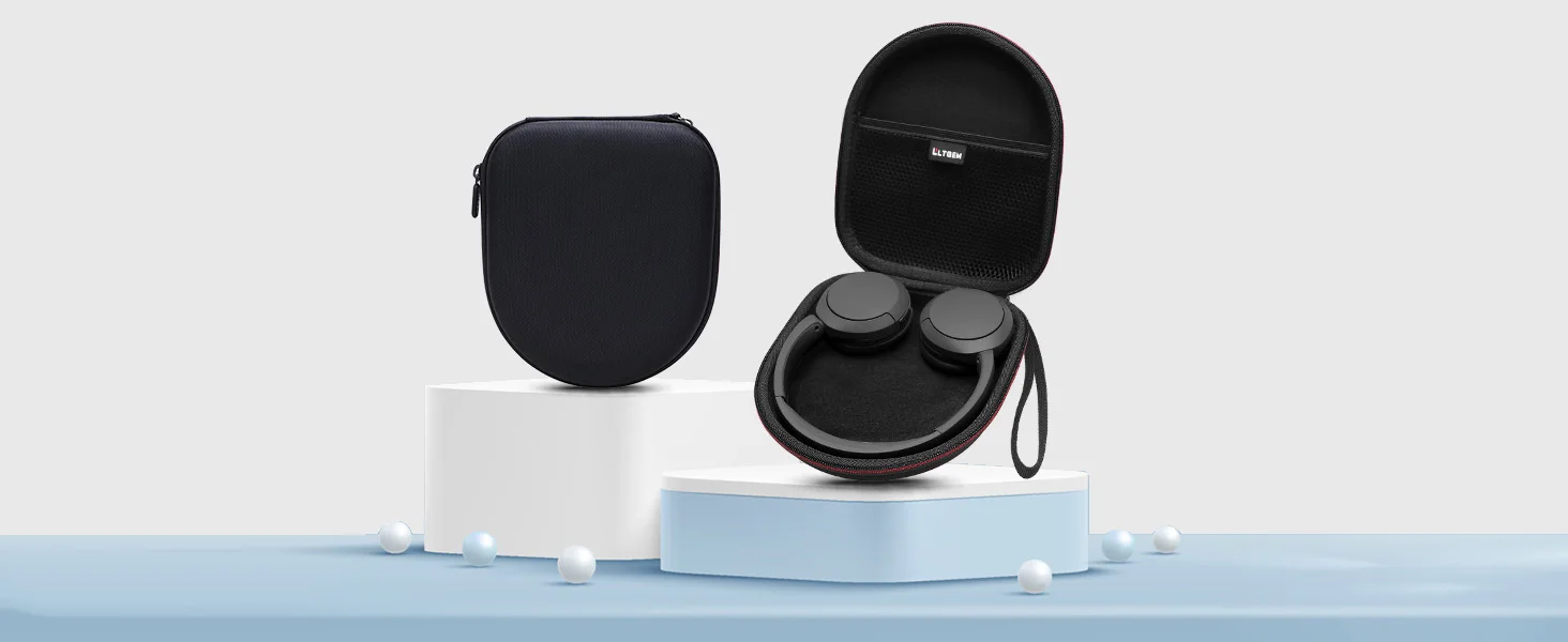 Case Compatible with Sony WH-CH520 / WH-CH530 Wireless Headphones Bluetooth On-Ear Headset, Black