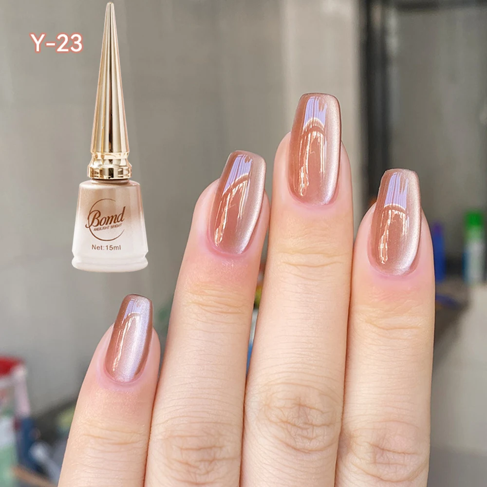 Sparkling Moonlight White Cat Eye Magnetic Gel Nail Polish Milk Tea Glitter Semi Permanent Soak Off UV Gel Varnish Manicure Tool