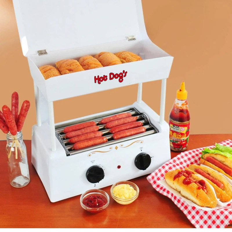 

Roast Sausage Machine Household Mini Small Automatic Commercial Hot Dog Grilled Sausage Barbecue Multifunction Machine for Stall