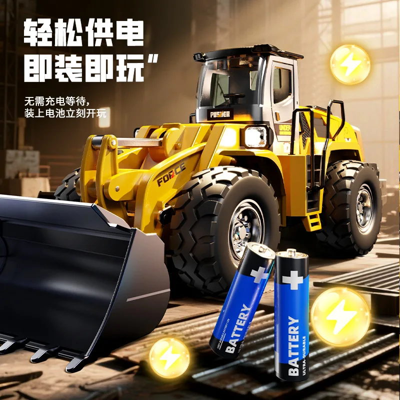 

1/32 Alloy Engineering Bulldozer Electric Spray Model Toy With Movable Parts Diecast Vehicle Collection Gift For Boys Kids