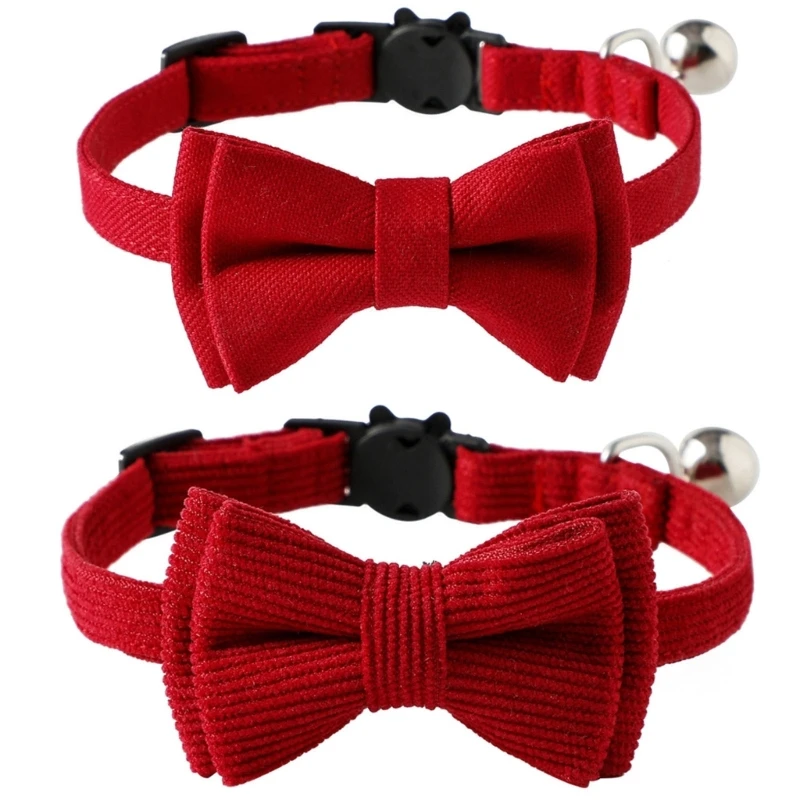 2024 New Adjustable Cats Bowtie Collar Pet Formal Tuxedos Costume Necktie Break-away Tie for Small Dogs Cats Fine Craftsmanship