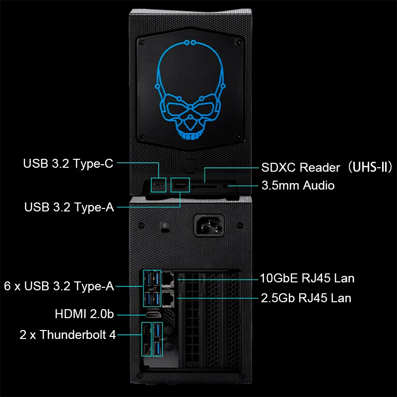 Intel NUC 12th ประมวลผล i9-12900คอร์ NUC12DCMi9 5.1GHz UHD กราฟิก770ธันเดอร์โบลต์4 6E บลูทูธ5.2เกมพีซีเดสก์ท็อป