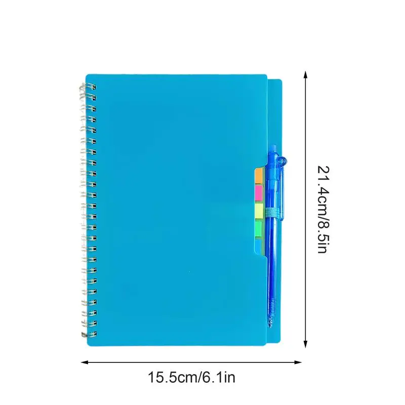 Spiral Notebook Smart Reusable Notepad Spiral Notebook Smart Reusable Planner & Notepad Waterproof Mineral Stone Paper Erasable