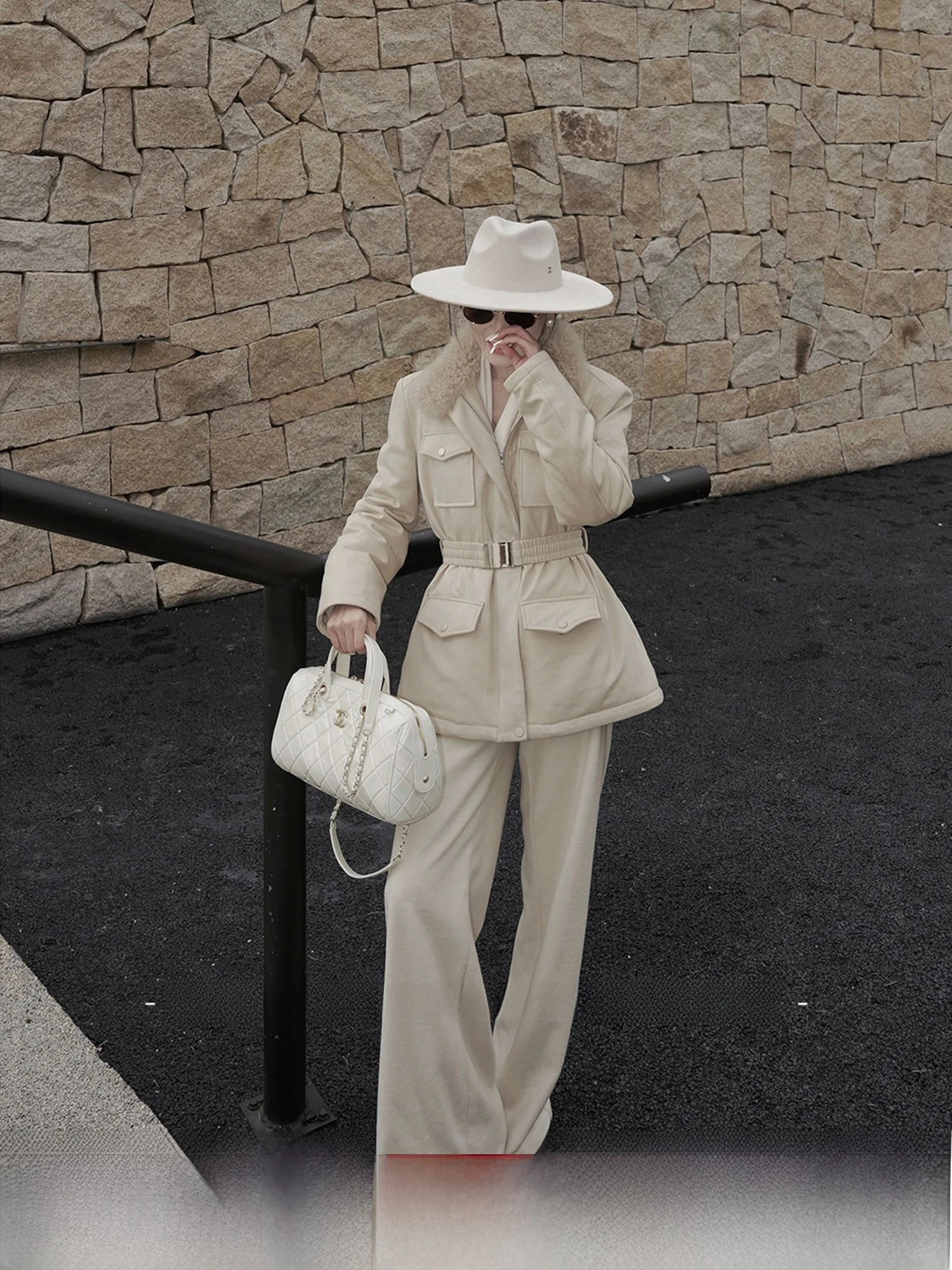 

Модная универсальная белая пуховая куртка Brooklyn с 90% пуха, уютное утепленное женское зимнее пальто с длинными рукавами