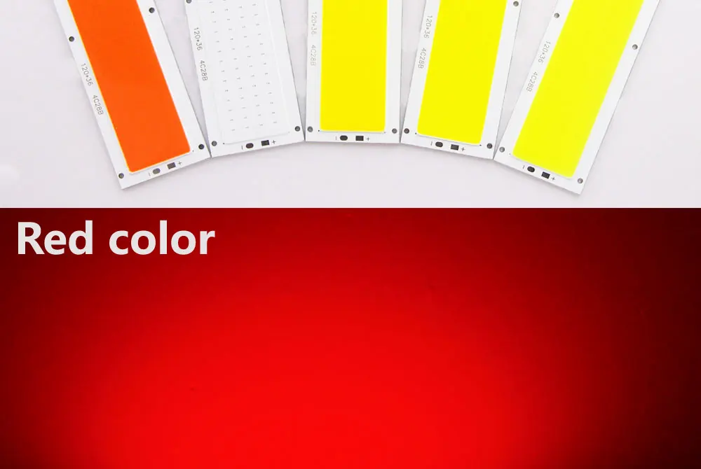 10 Teile/los Ultra Helle DC 12V 14V 10W LED COB Streifen Lampe Lichter Birne für DIY 1000LM warm Pure White 126x36MM – Detail 8