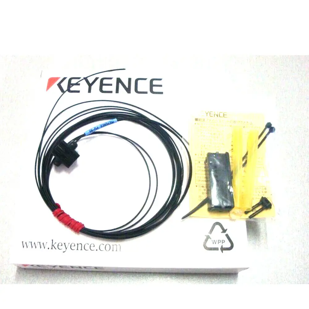 KEYENCE FU-95 Digital LIQUID LEVEL SENSOR CABLE FIBER OPTIC 6FT Pipe Mounting