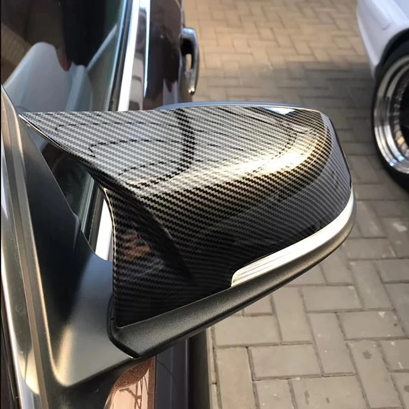 

For BMW 1 2 3 4 Series F20 F30 F31 F32 F36 2012 - UP 320i 328i 330d 335i M3 M4 Look Replacement style Carbon Fiber Mirror Cover