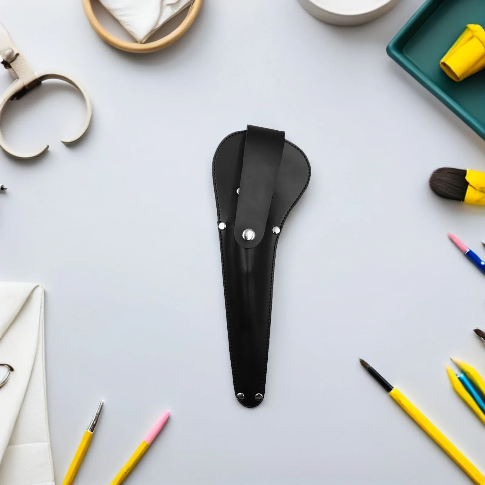 Scheren-Schutzabdeckung zum Nähen von Scheren, Pu-Aufbewahrungshalter, leichtes Sicherheitswerkzeug für Schneider, Bastler, Scherenhüllen