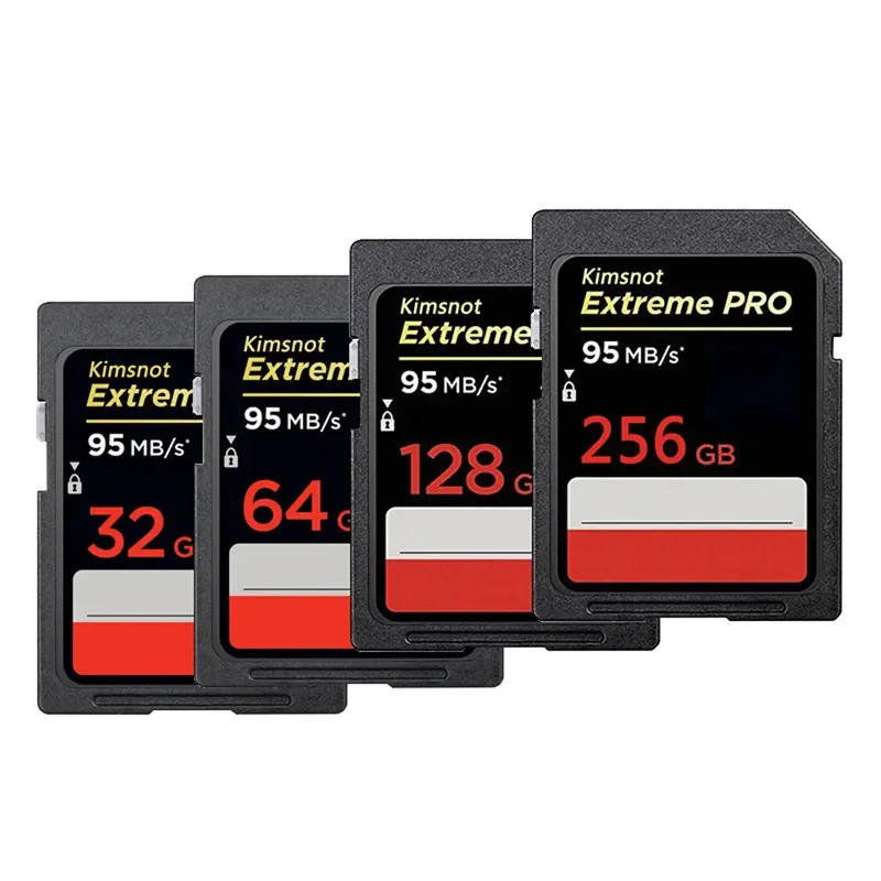 Kimsnot 633x 64GB SDXC Card Memory Card 256GB 128GB 32GB 16GB SDHC SD Card High Speed 95mb/s UHS-1 For DSLR Camera