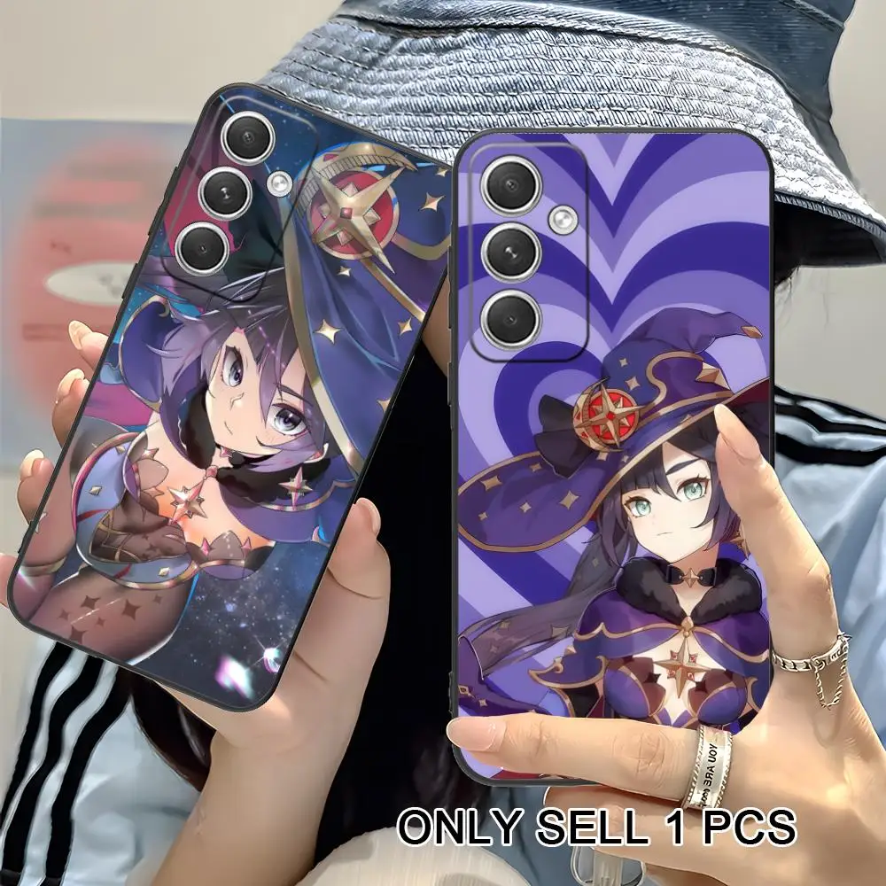 Game GI Mona Phone Case for Samsung Galaxy S26 S25 S24 S23 S22 S21 S20 Note20 Plus FE Ultra Soft TPU Shockproof Cover