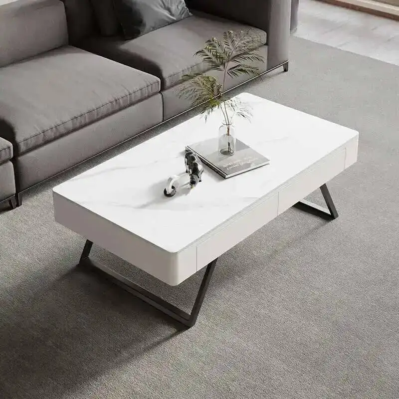 Nordic Drawers Coffee Table Designer Modern Industrial Living Room Computer Side Table Mini Meubles Lounge Suite Furniture