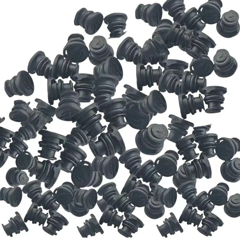 100pcs 06L103801 Engine Oil Drain Plug Screw CAP Sump Pan Nut Bolt Black for New Audi A4L/Q5 Volkswagen Golf Passat