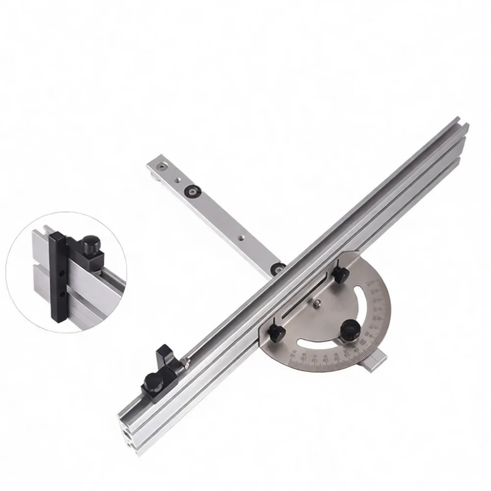 Steel Miter Gauge For Jingwu Woodworking Table Saw Mitre Jig Precision Angle Slider Accessory Electric Saw Guide Tool