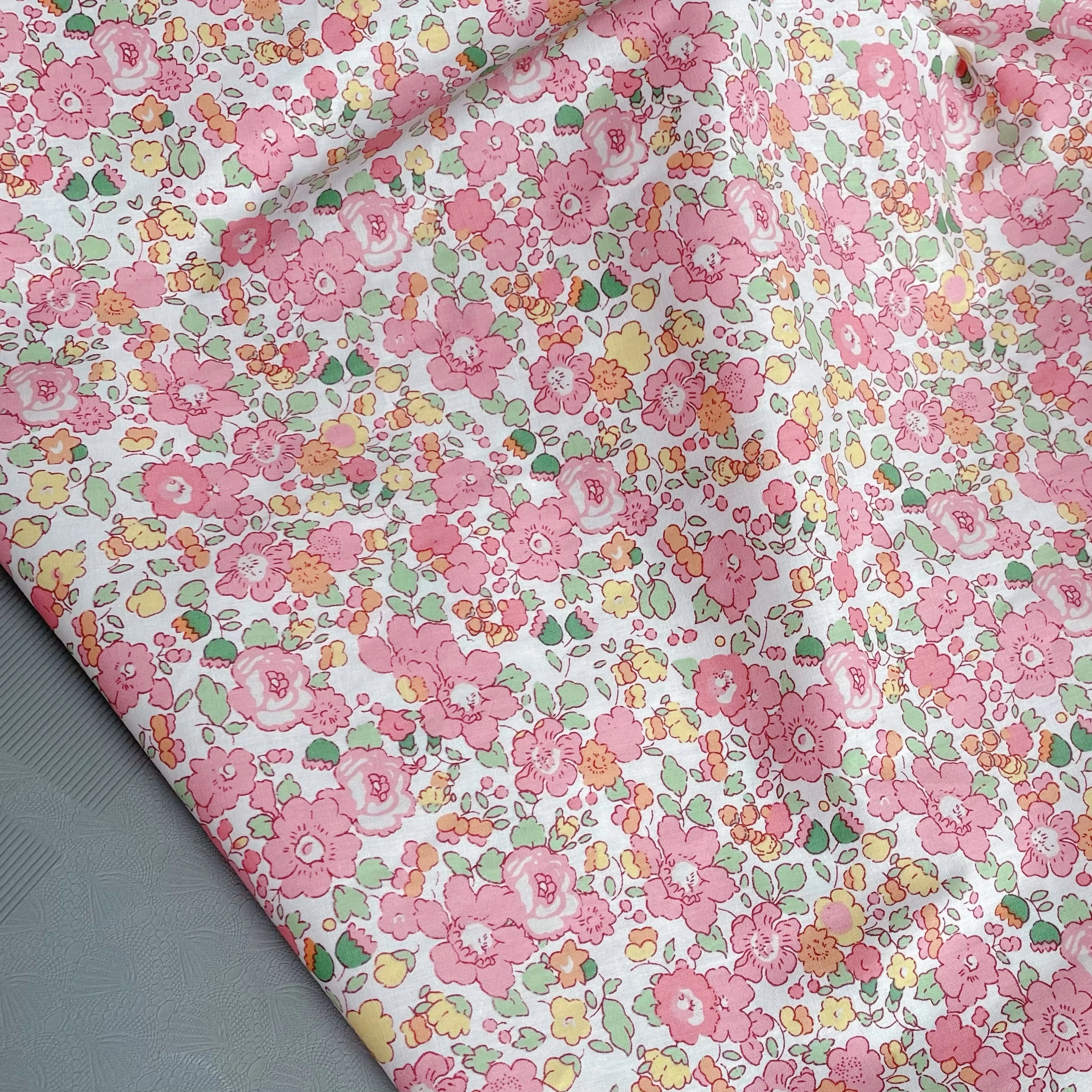 Liberty London Fabric Wind Fragmented Flower 100% Pure Cotton Fabric DIY Handmade Hat Dress Shirt Skirt Poplin Fabric