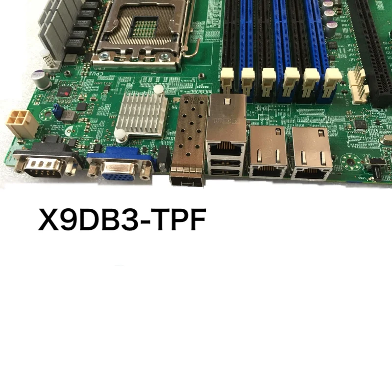 Placa-mãe para Supermicro, X9DB3-TPF, X79, E5-24, V2, DDR3, LGA 1356 Mainboard, 100% testado, OK, funciona totalmente, frete grátis