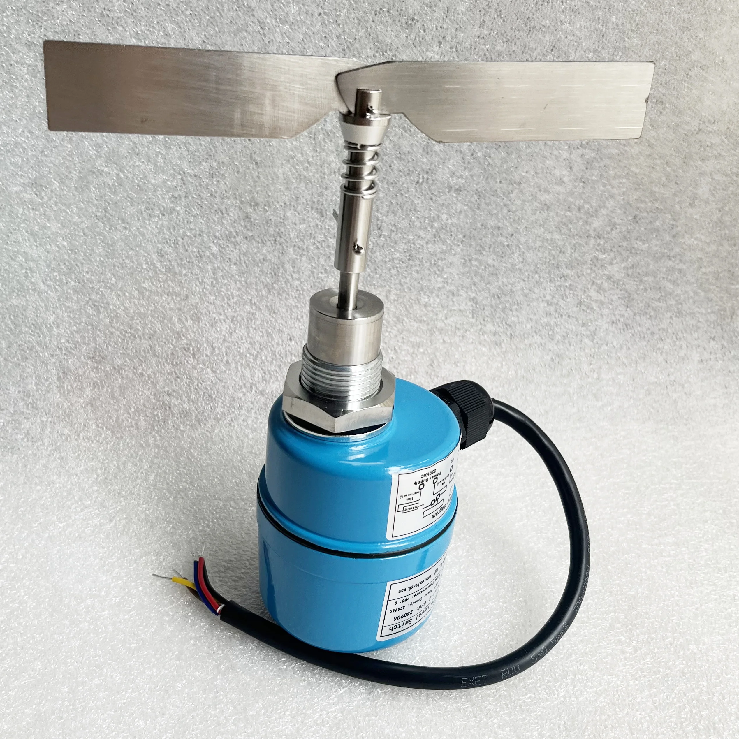 Factory Direct Sale Powder Solid Detect Sensor Blade Rotating Paddle Level Switch Rotary Blade Rotation