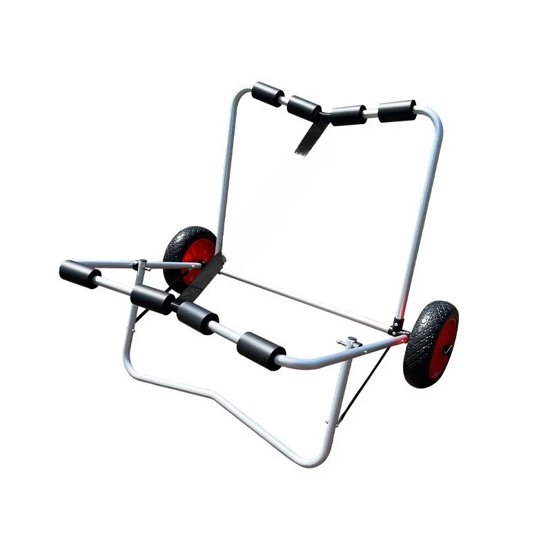 Kayaking, pedaling, biking, trailer, surfboard, two-wheeled trolley, folding, boat carrier placement bracket