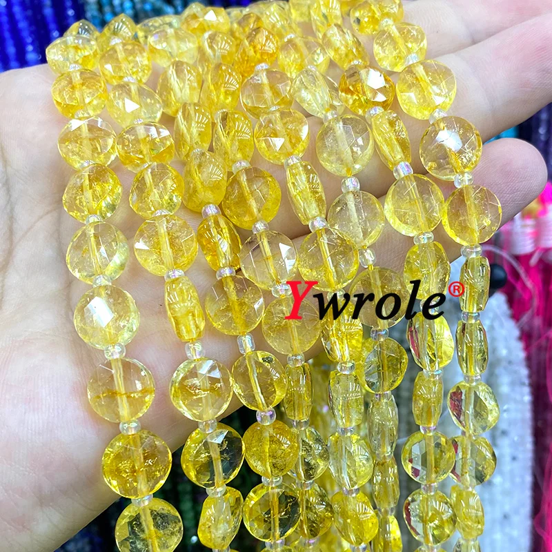 5x10mm Faceted Rondelle Natural Stone Tiger Eye Amazonite Flat Round Spacer Beads for Jewelry Making Diy Bracelet Accessories